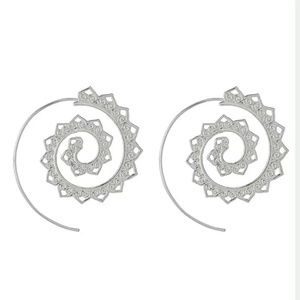 Spiral Earrings Silver